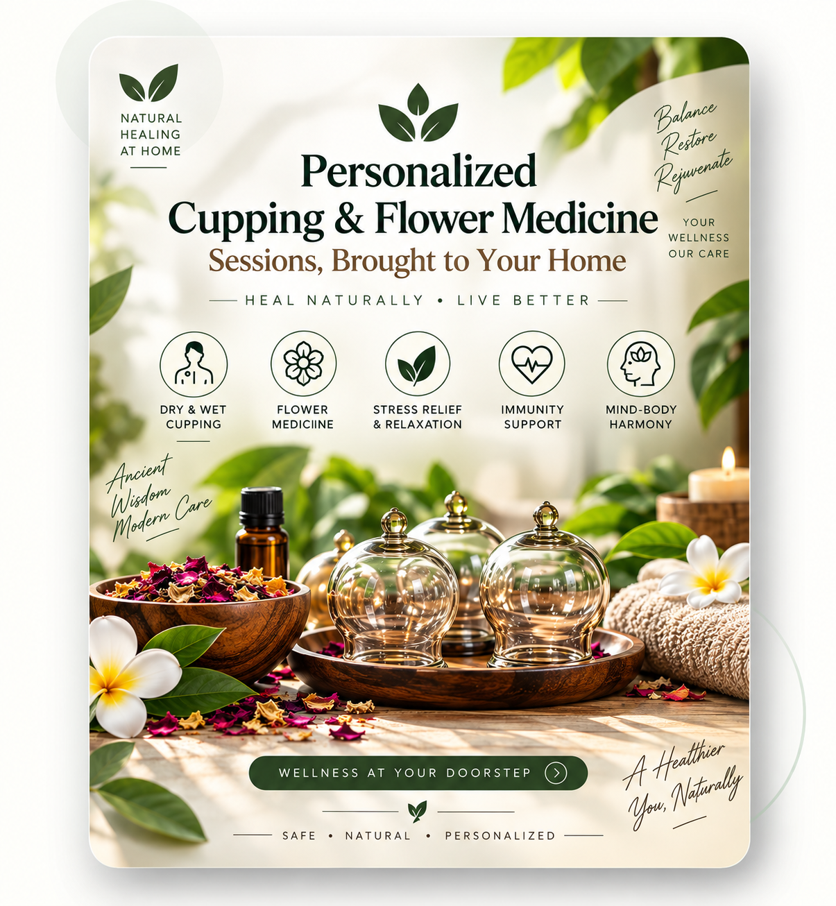 Personalized Cupping & Flower Medicine Services